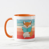 Librarian Fox Reading Bookworm Mok (Links)