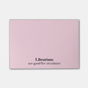 Librarian Gift Funny Circular Kies een kleur Post-it® Notes