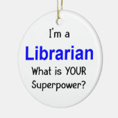 Librarian Keramisch Ornament (Links)