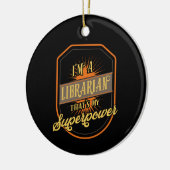 Librarian Keramisch Ornament (Links)