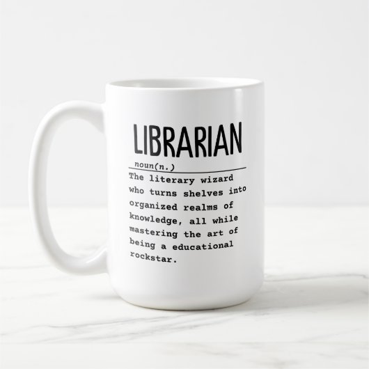Librarian Koffiemok (Links)