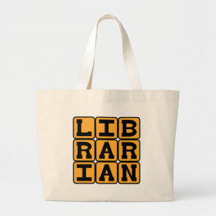 Librarian, Master of Books Grote Tote Bag