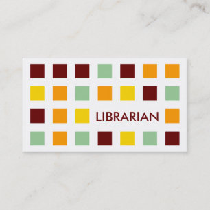 LIBRARIAN (mod-vierkanten) Visitekaartje