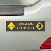 Librarian on Board Bumpersticker (Op auto)