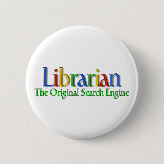 Librarian Original Search Engine Ronde Button 5,7 Cm (Voorkant)
