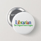 Librarian Original Search Engine Ronde Button 5,7 Cm (Voorkant /achterkant)