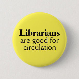 Librarian pin kiest jouw kleur Funding Circulation Ronde Button 5,7 Cm