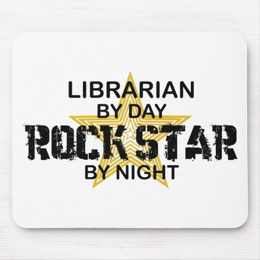 Librarian Rock Star by Night Muismat (Voorkant)