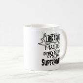 Librarian Superpower Koffiemok (Voorkant rechts)