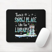 Librarian There's Snow Place Like The Library Chri Muismat (Met muis)