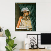 Librarian van Giuseppe Arcimboldo Poster (Thuiskantoor)