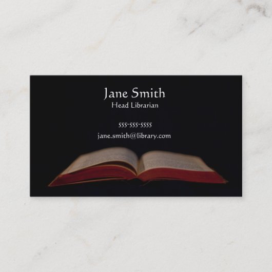 Librarian Visitekaartje (Voorkant)