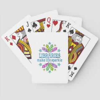 Libraries maken leven spaarzaam pokerkaarten