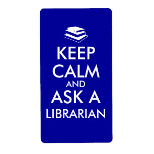 Librarische cadeautjes houden kalm Vraag een Libra Etiket