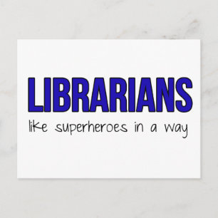Librarissen zijn superhelden briefkaart
