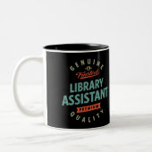 Library Assistant Tweekleurige Koffiemok (Links)
