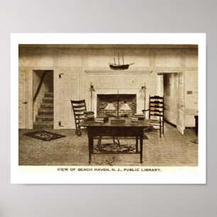 Library, Beach Haven, NJ  Poster