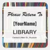 Library Book Return sticker (Devant)