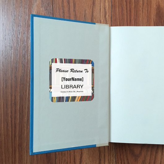 Library Book Return sticker