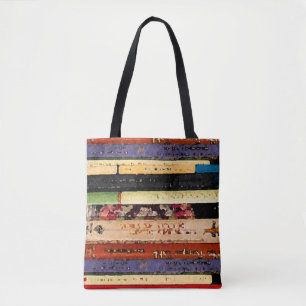 Library Books Abstracte Canvas tas