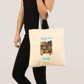 Library Books Canvas Canvas tas (Voorkant (product))