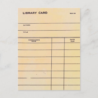 Library Card BSS 28 Briefkaart
