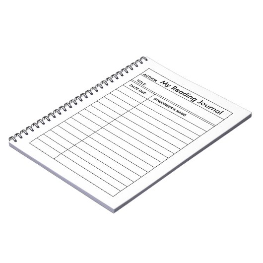 "Library Card"-laptop Notitieboek (Linkerzijde)