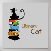 Library Cat Poster (Voorkant)