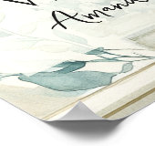 Library Chapter ONE Blue Boy Book 1st Birthday Poster (Hoek)