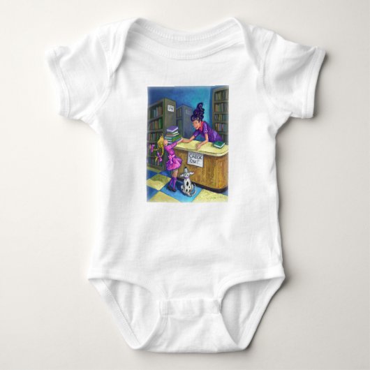 Library Check Out Artwork Romper (Voorkant)