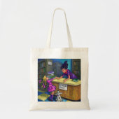 Library Check Out Artwork Tote Bag (Voorkant)