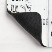 Library Date Stamp Mousepad Muismat (Hoek)