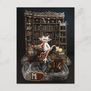 Library Dragon Briefkaart