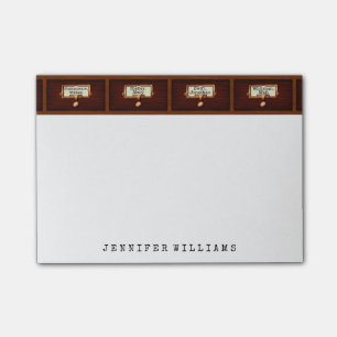 Library File Cabinet English Teacher Writer Custom Post-it® Notes