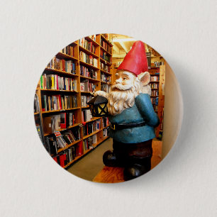 Library Gnome II Ronde Button 5,7 Cm