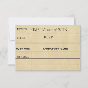 Library Kaart Kaart RSVP-respons