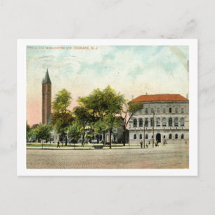 Library, Newark, New Jersey 1908 Briefkaart