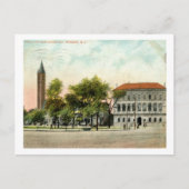 Library, Newark, New Jersey 1908 Briefkaart (Voorkant)