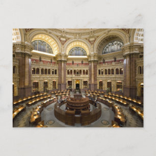 Library of Congress Reading Room, Washington D.C. Briefkaart
