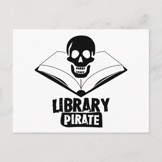 Library Pirate Briefkaart (Voorkant)