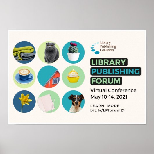 Library Publishing Forum 2021 Poster - 19" x 13" (Devant)