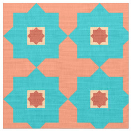 Library Room Moroccan Tiles Stof