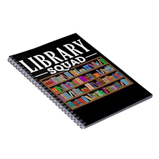 Library Squad Book Lover Reading Librarian Humor Notitieboek (Rechterzijde)