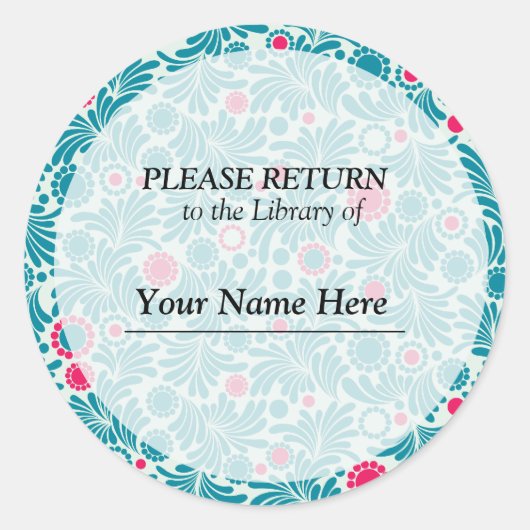 Library Sticker - Ga terug (Voorkant)