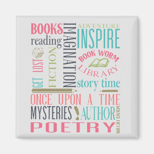 Library Subway Art Magneet