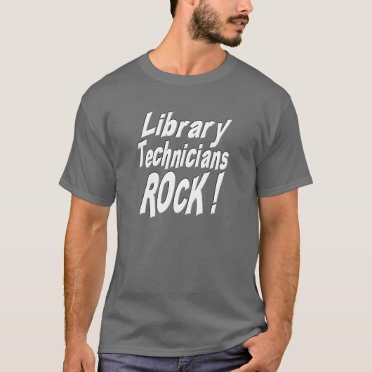 Library Technicians Rock! T-shirt (Voorkant)