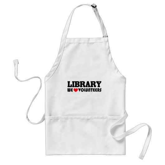 Library Volunteer Apron Standaard Schort (Voorkant)