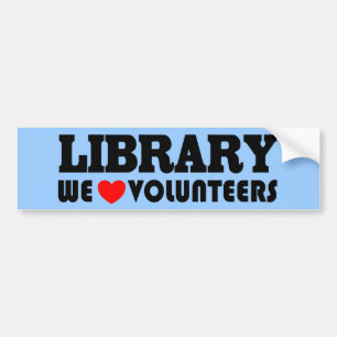 Library Volunteer Bumpersticker