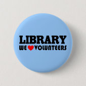 Library Volunteer Button (Voorkant)