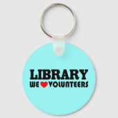 Library Volunteer Sleutelhanger (Voorkant)